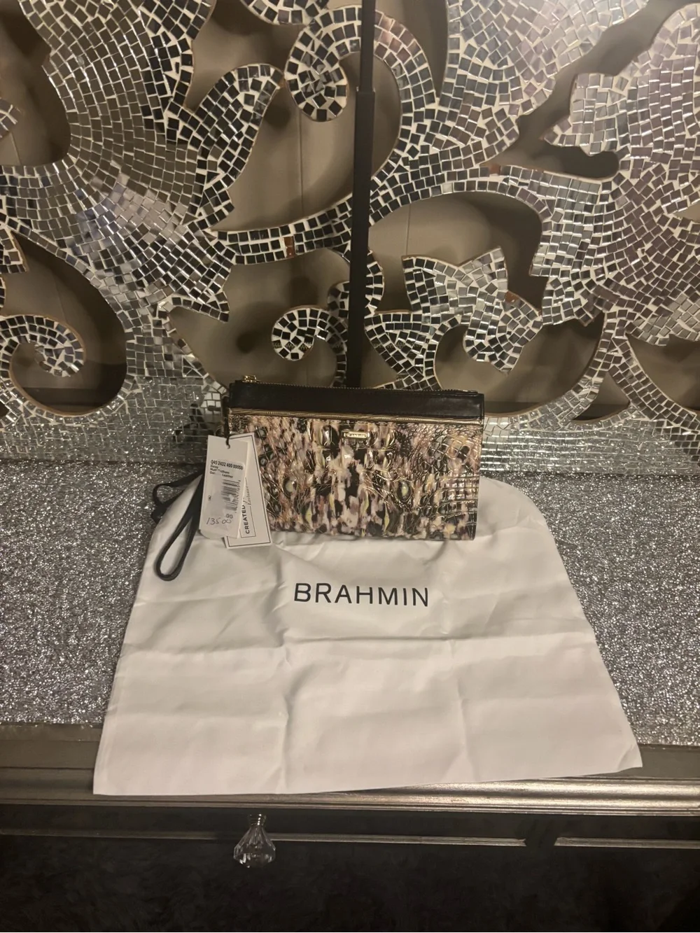🎀Brahmin‎ Daisy Multi Bellham Leather Wristlet